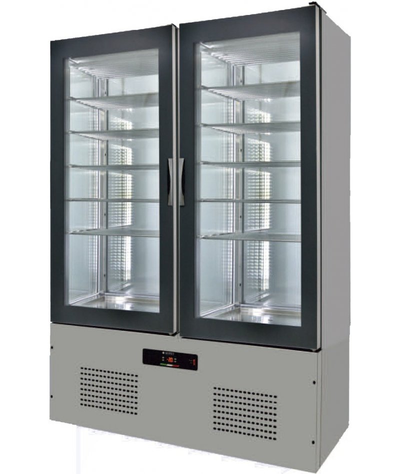 Armario de cristal refrigerado 1250x660x1960 SFL12-1
