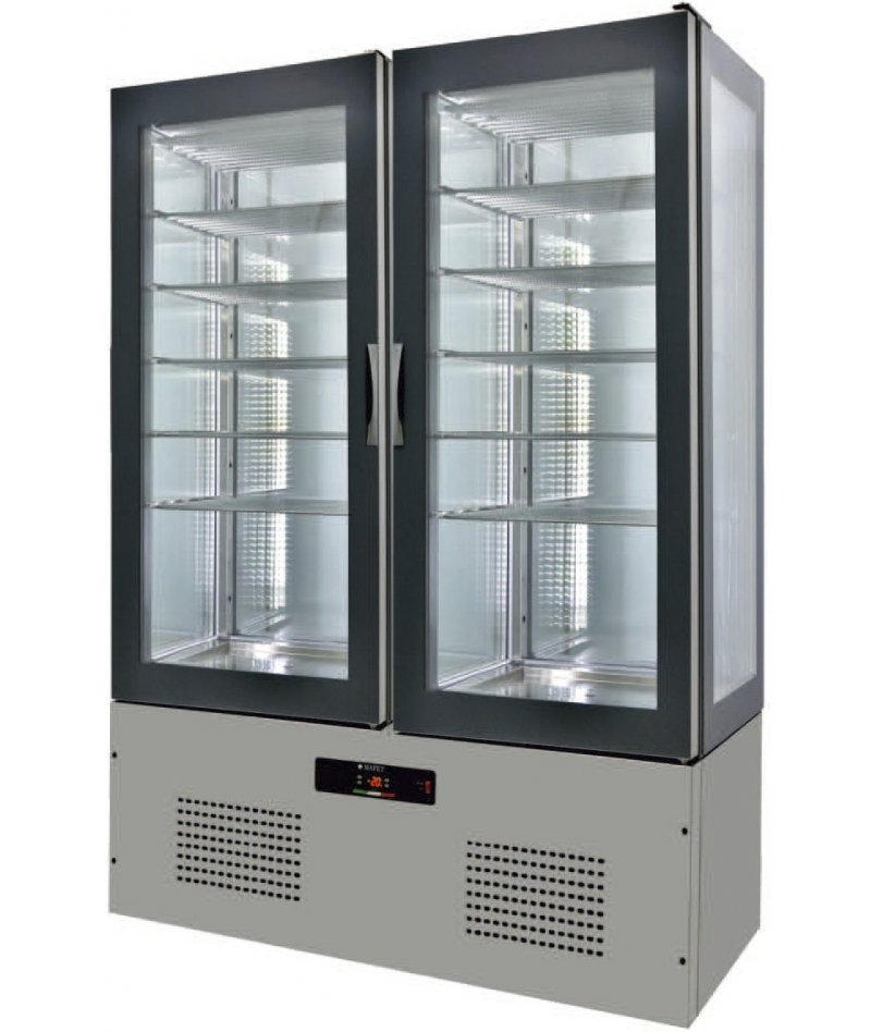 Armario de cristal refrigerado 1250x660x1960 SFL12-3