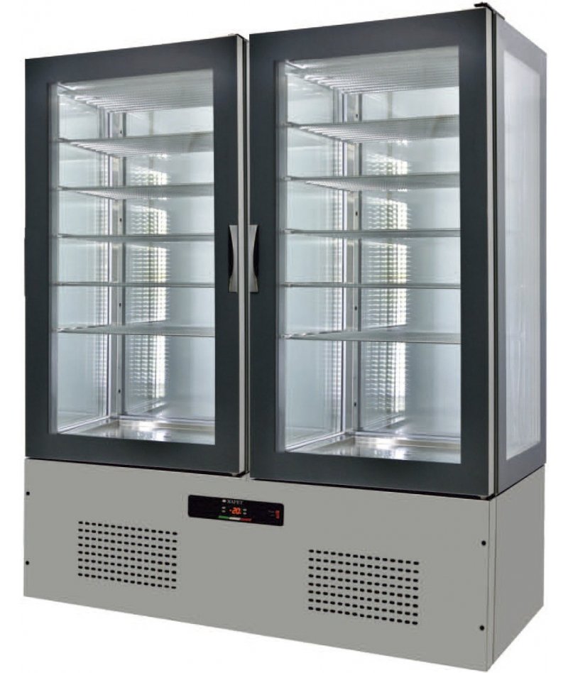 Armario de cristal refrigerado 1650x660x1960 SFL16-2