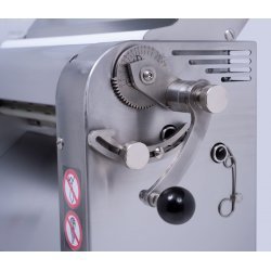 Super Laminadora de doble boca de carga.Gran grosor de carga de 40 mm-Rodillos inox rugosos de 320mm
