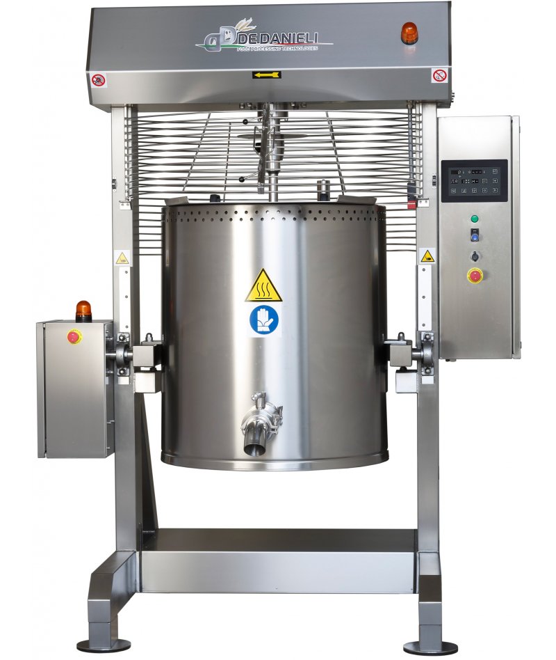 Cocedor de alta temperatura con rascador, variador, basculación motorizada y panel programable C300CSEIA