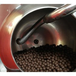 Grageadora de bombo eléctrica 15 kg con aire refrigerado y caliente
