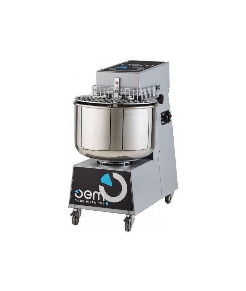 Amasadora OEM RBID402T para masa de gran humedad de cabezal elevable 47 Lt