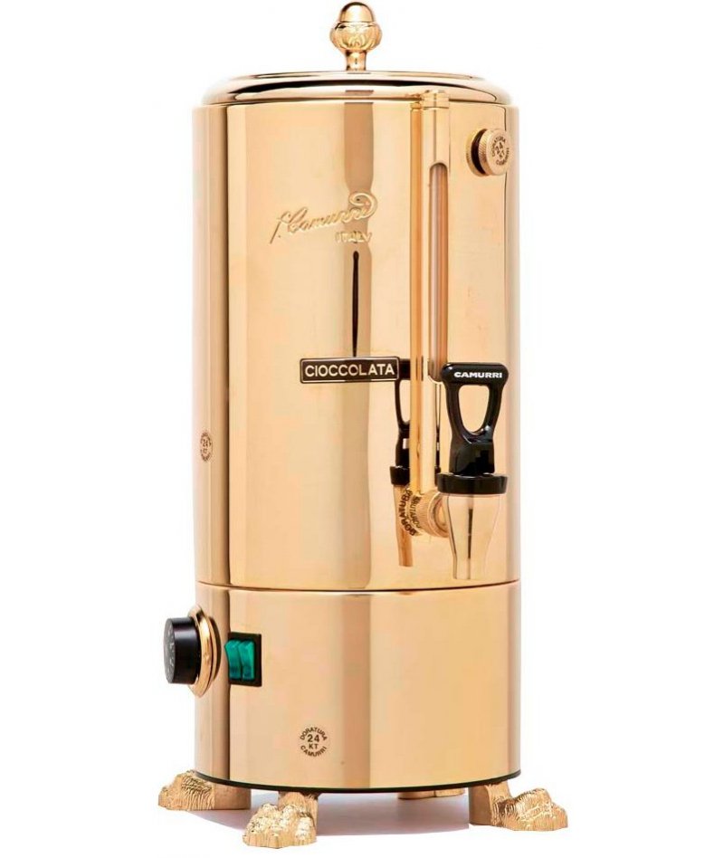 Chocolatera baño maría profesional de 5 litros versión Oro 24 Kt