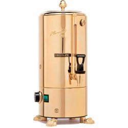 Chocolatera baño maría profesional de 10 litros versión Oro 24 Kt