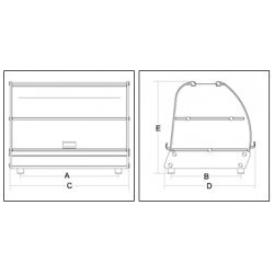 Vitrina expositora de sobremesa VISION RAINBOW HOT
