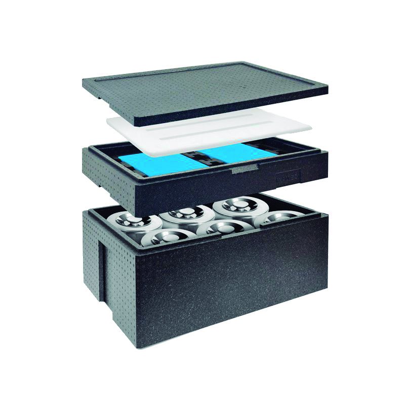 Contenedor portatil isotermo para 6 carapinas