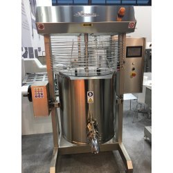 Cocedor de alta temperatura con rascador, variador, basculación motorizada y panel programable C500CSEIA