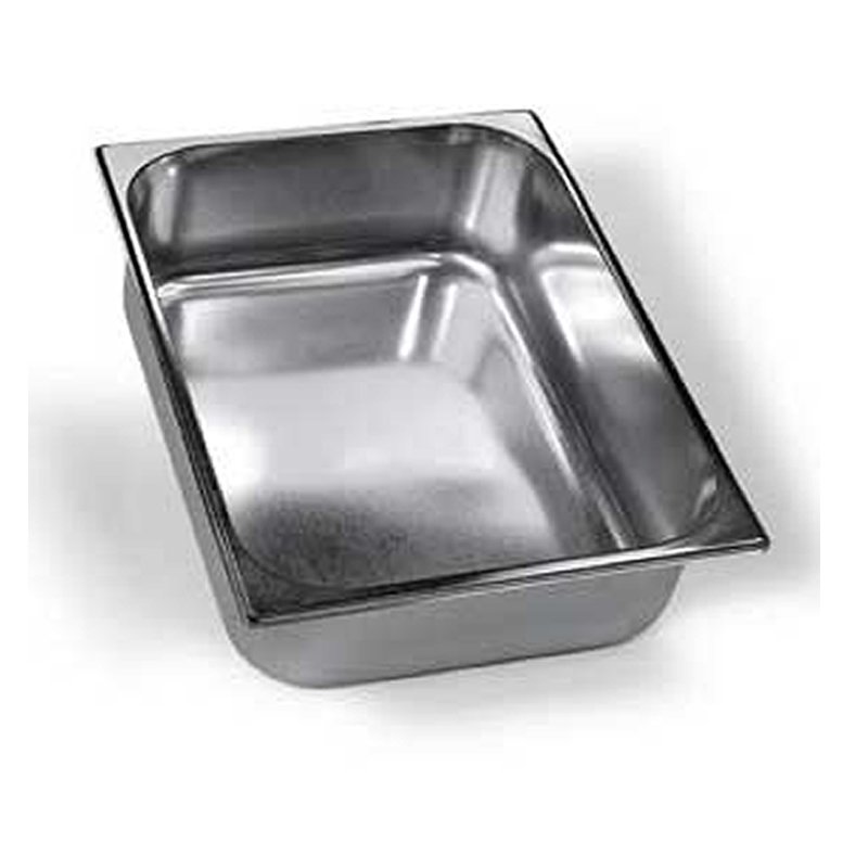 Cubeta de acero inoxidable para helado de 420x200x150. Capacidad 9,7 litros