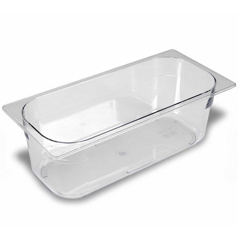 Cubeta de policarbonato para helado de 360x165x120.Capacidad 5 litros