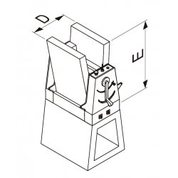 Laminadora de masa industrial GP 500x800 con base