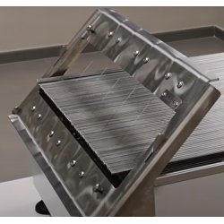 Mesa de corte a manivela Mini para alimentos con tropiezos, fruta seca y granos varios, semifríos y similares