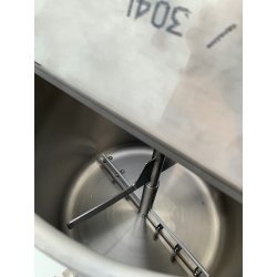 Marmita de cocción con mezclador Practic CPNT. Modelos de 71 a 155 litros