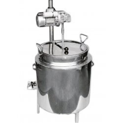 Cocedor a gas con mezclador de 71 Litros. Temperatura controlada por termostato y doble pared con aceite
