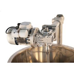 Cocedor a gas con mezclador de 71 Litros. Temperatura controlada por termostato y doble pared con aceite