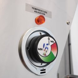 Grageadora eléctrica de sobremesa para caramelizar garrapiñadas de 2 Kg en cobre
