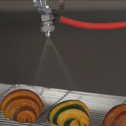 Rociadora profesional de gelatina Junior con 1 rociador caliente. Producción continua.
