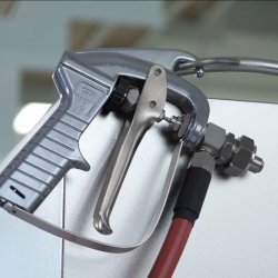 Rociadora profesional de gelatina Junior con 1 tubo caliente + 1 tubo neutro.Producción continua.