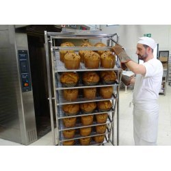 Carros giratorios especiales para Panettone de acero inoxidable para horno