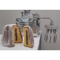 Dosificadora inyectora para panettone de engranajes eléctrica con tolva 8,5 L
