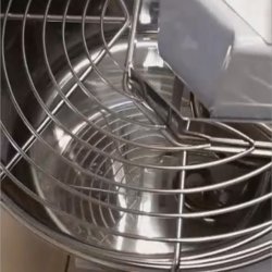 Amasadora de espiral monofásica para masas de alta hidratación con cuba fija GRE16. Capacidad 10KG y 13 velocidades