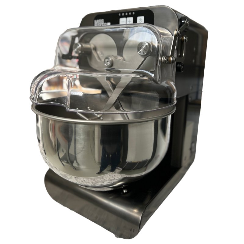 Miss Baker PRO XL Inox Limited Edition Negro Onice con cuba de 20 litros/6-9 Kg. Amasadora de brazos gemelos