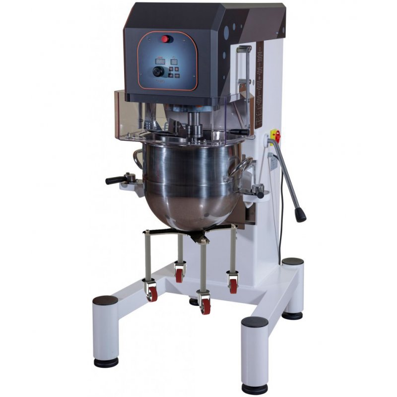 Amasadora planetaria de pie profesional CPL1680VE 80 Lt - con variador y cuba con ruedas