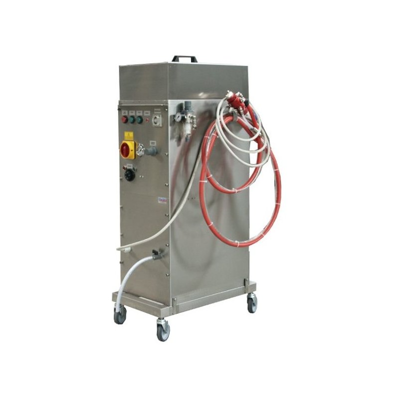 Rociadora de chocolate de alta capacidad 18kg con 1 pistola dispensador automático