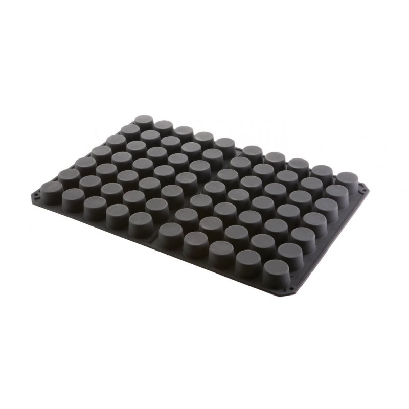 Molde de silicona de 60 x 40 centímetros en forma de Mini-Muffin de 5 centímetros