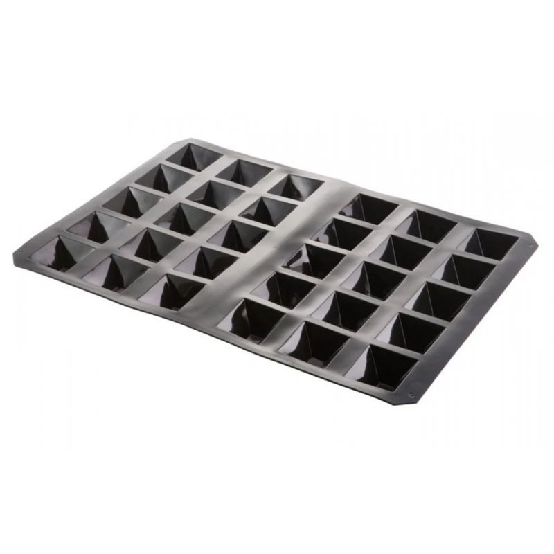Molde de silicona de 60 x 40 centímetros en forma de Piramides de 7,1 centímetros