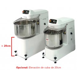 Amasadora de espiral de 1 motor con variador de velocidad de 50kg Massima M50MV